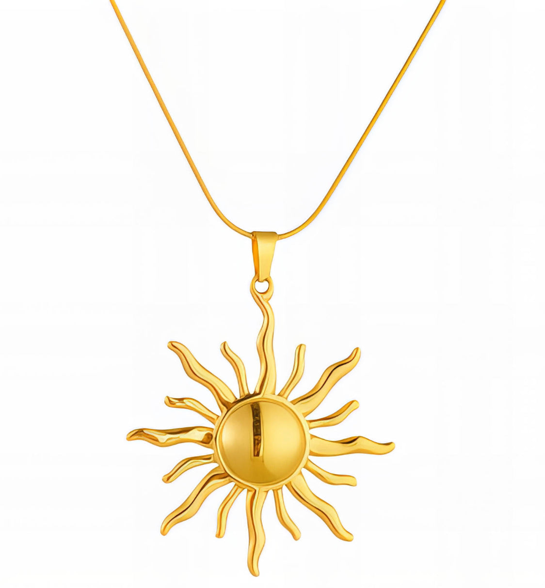 Sun Necklace In 18k Gold Plated Necklace