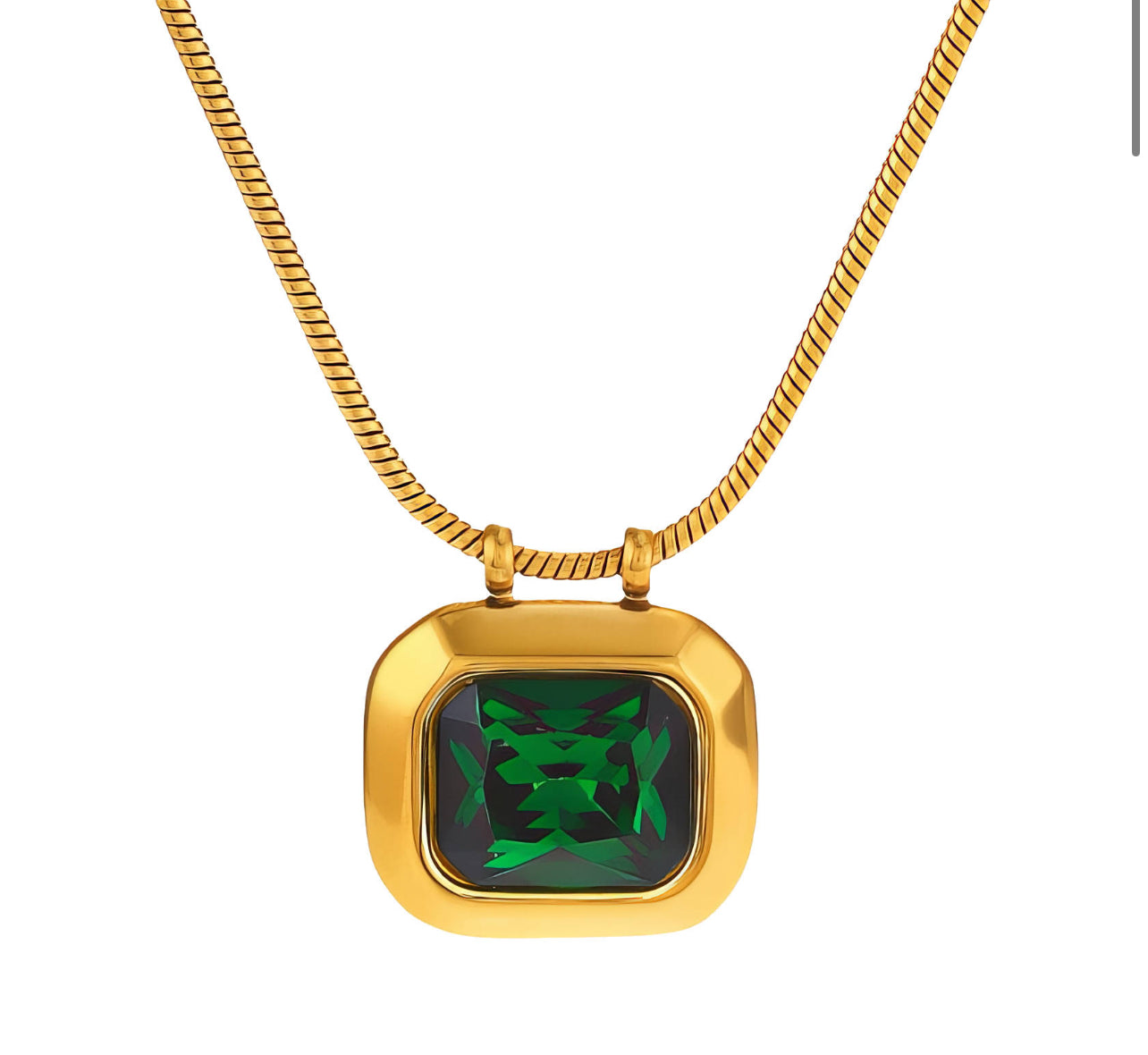 Necklace Cubic Zirconia 18k Gold Plated