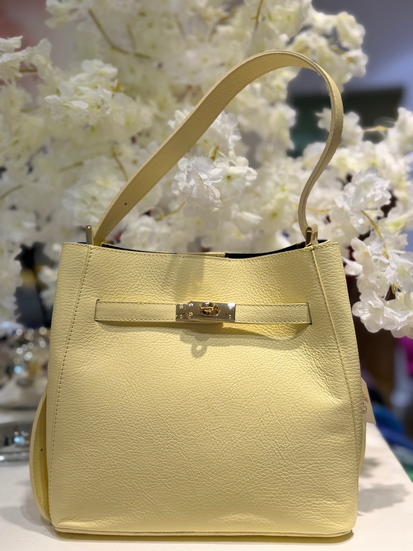 Ellie Leather Bag Yellow