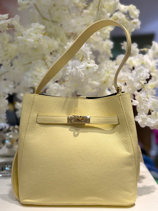 Ellie Leather Bag Yellow
