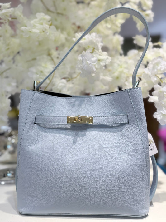 Ellie Leather Bag Blue