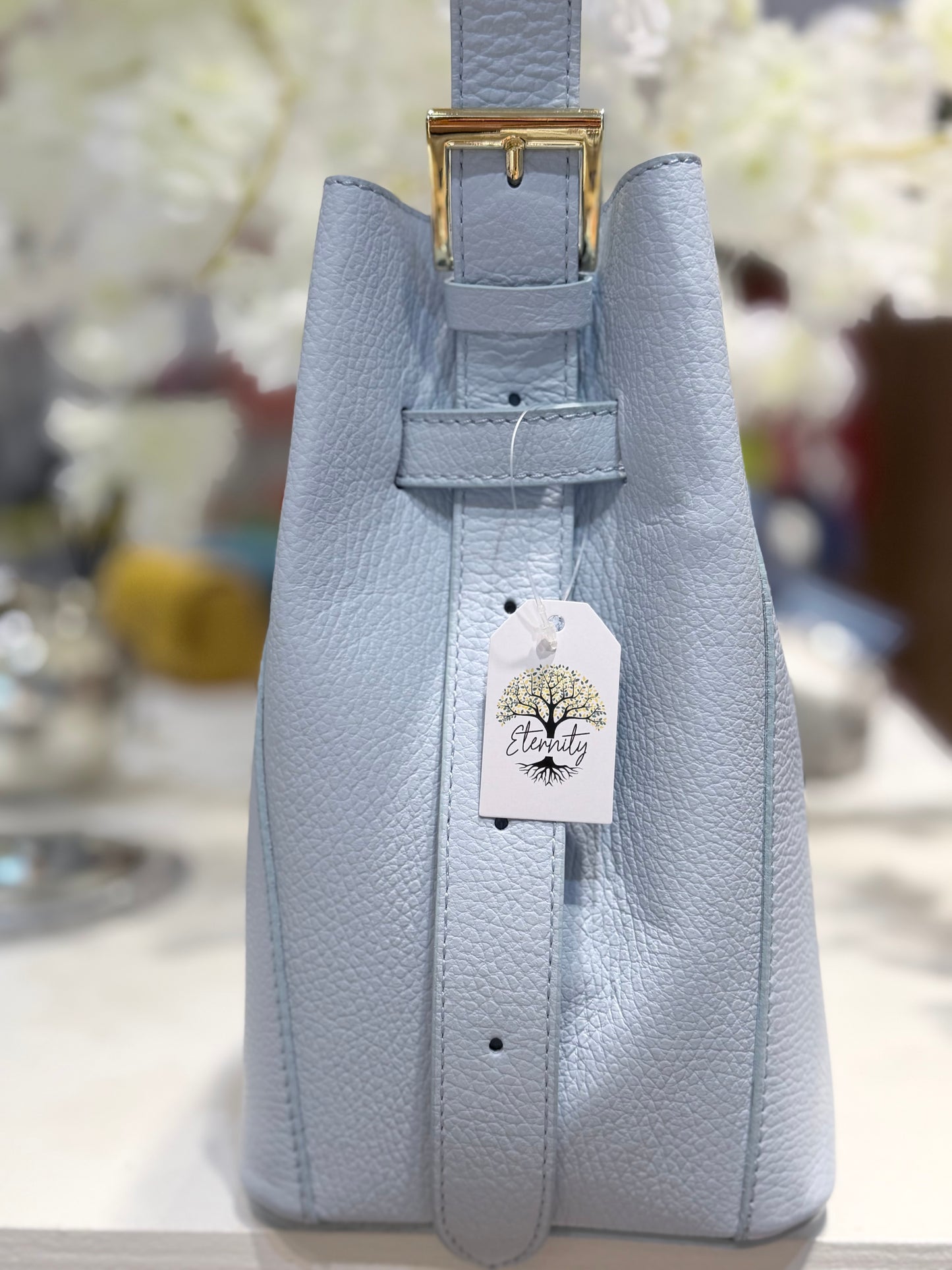 Ellie Leather Bag Blue