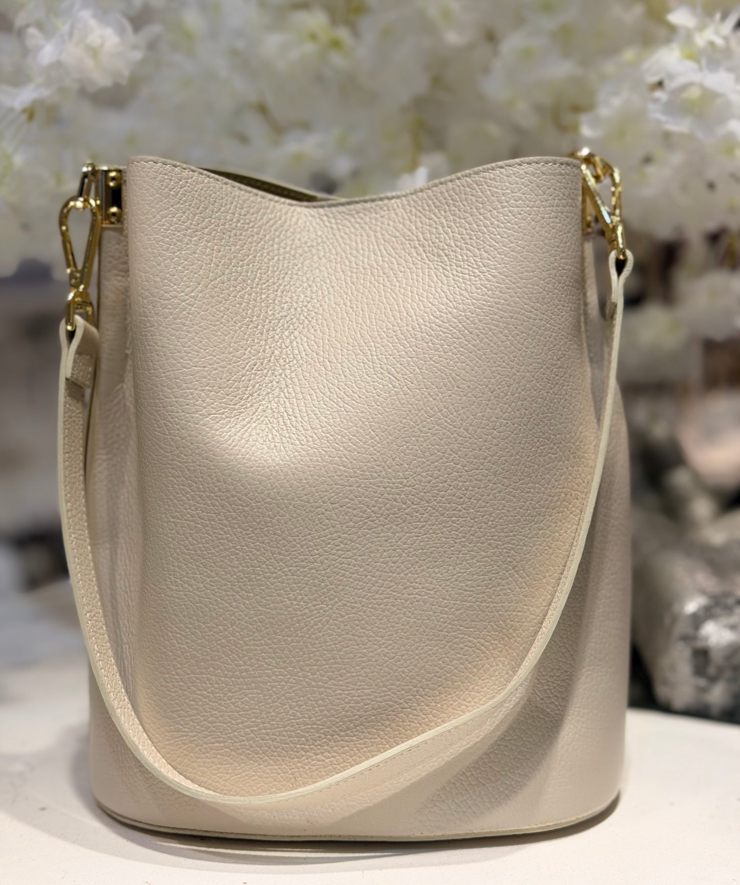 Leather Bucket Bag