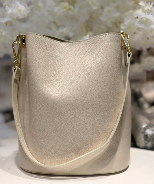Leather Bucket Bag