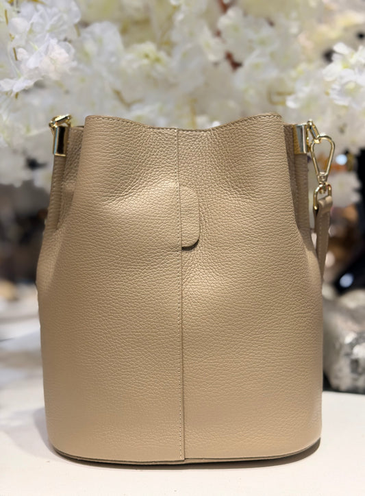 Leather Bucket Bag