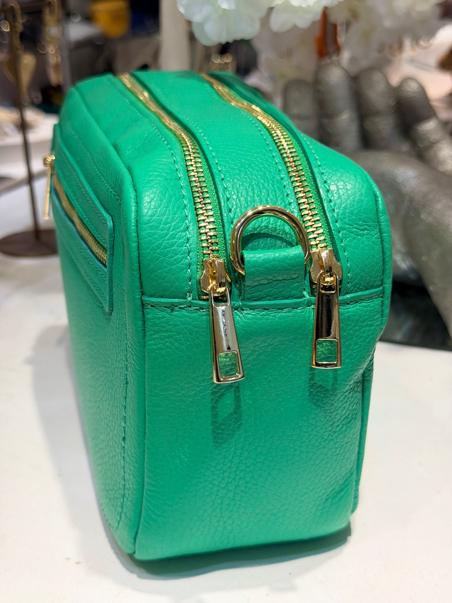 Italian Leather Crossbody Bag