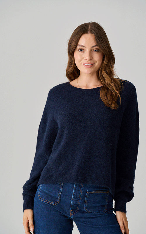 Alpaca Jumper Short In Navy