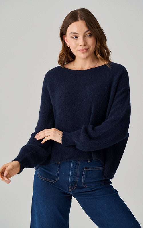 Alpaca Jumper Short In Navy