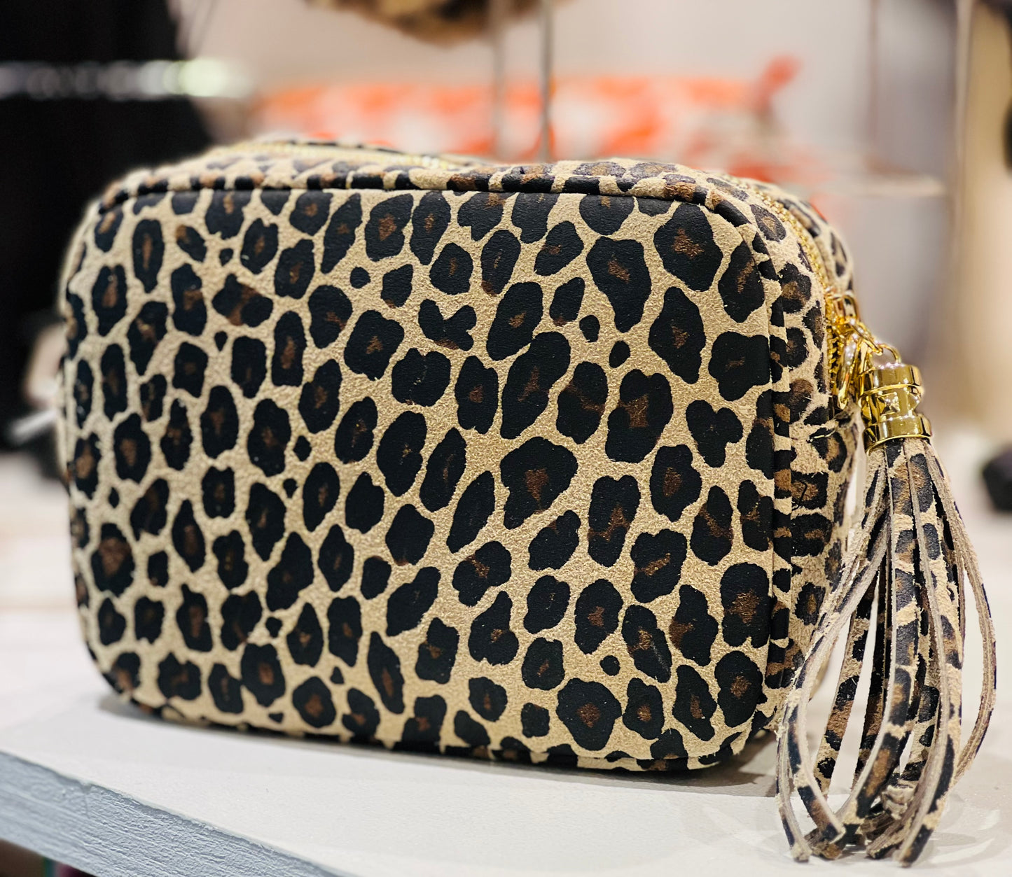 Leopard Print Crossbody/Box Bag