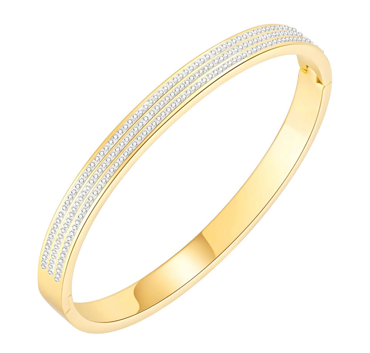 Diamonte Bracelet 18k Gold Plated Steel