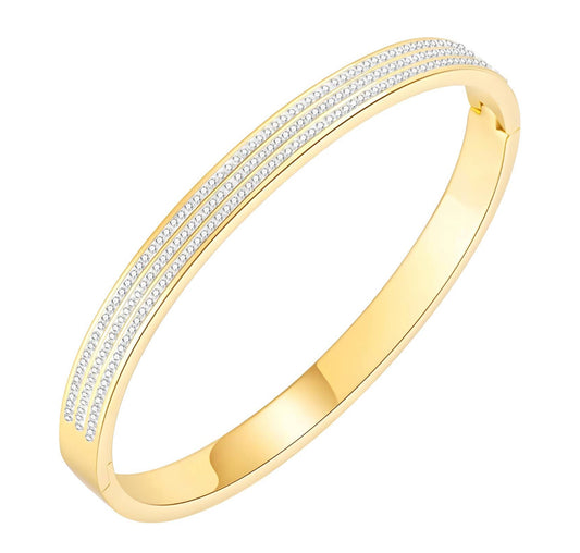 Diamonte Bracelet 18k Gold Plated Steel