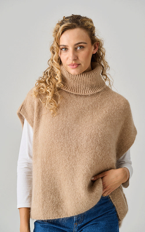 Iley Alpaca Oversized Polo Neck Top by Luella