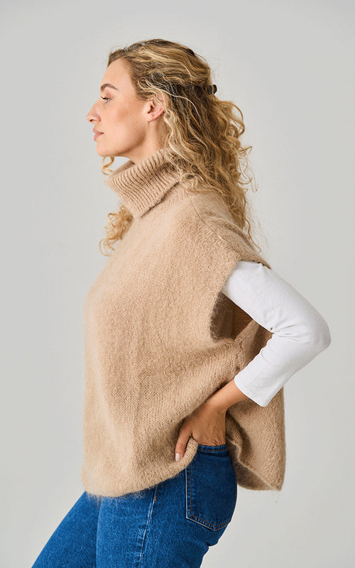 Iley Alpaca Oversized Polo Neck Top by Luella