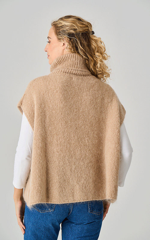 Iley Alpaca Oversized Polo Neck Top by Luella