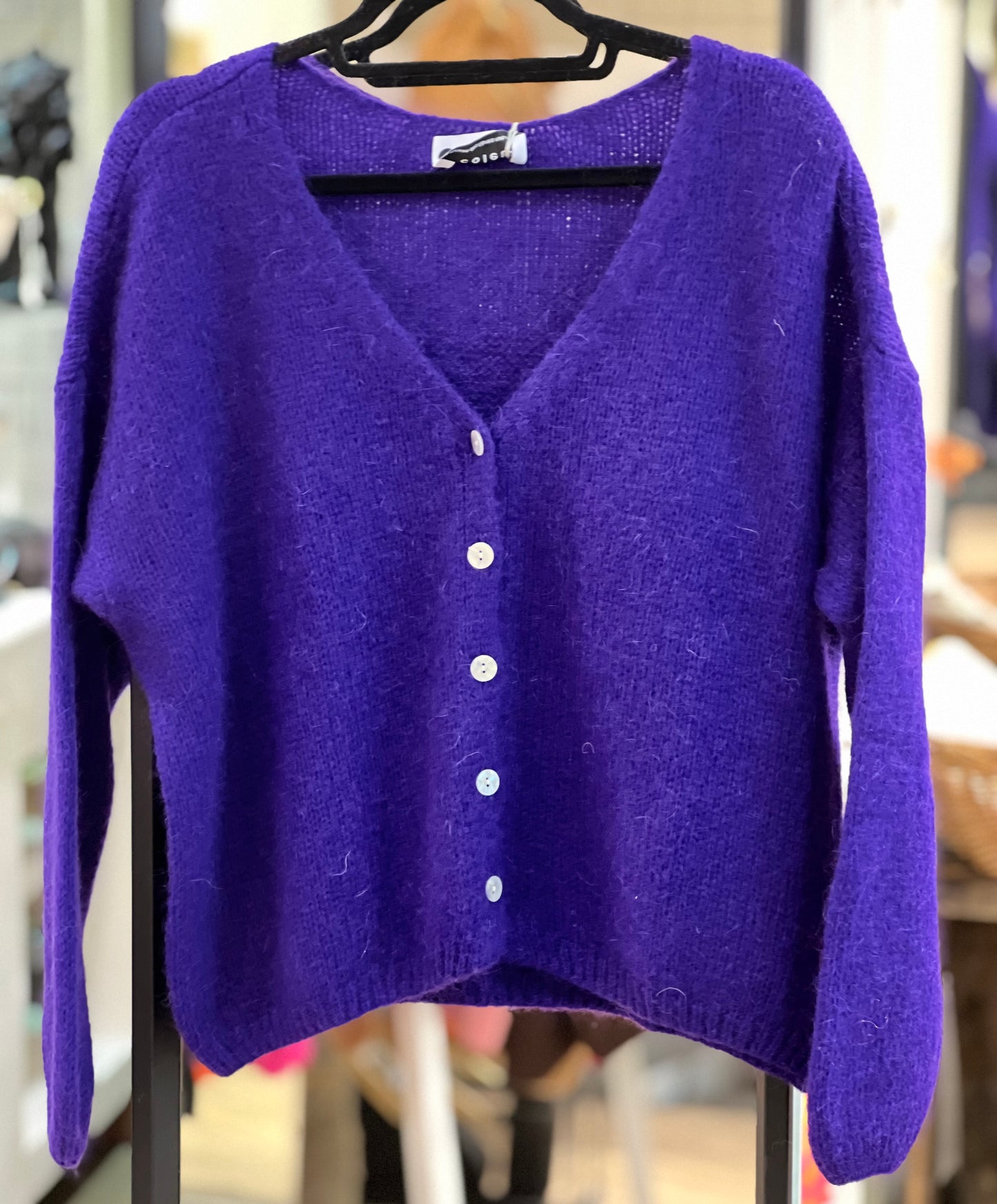 Mohair Blend Cardigan