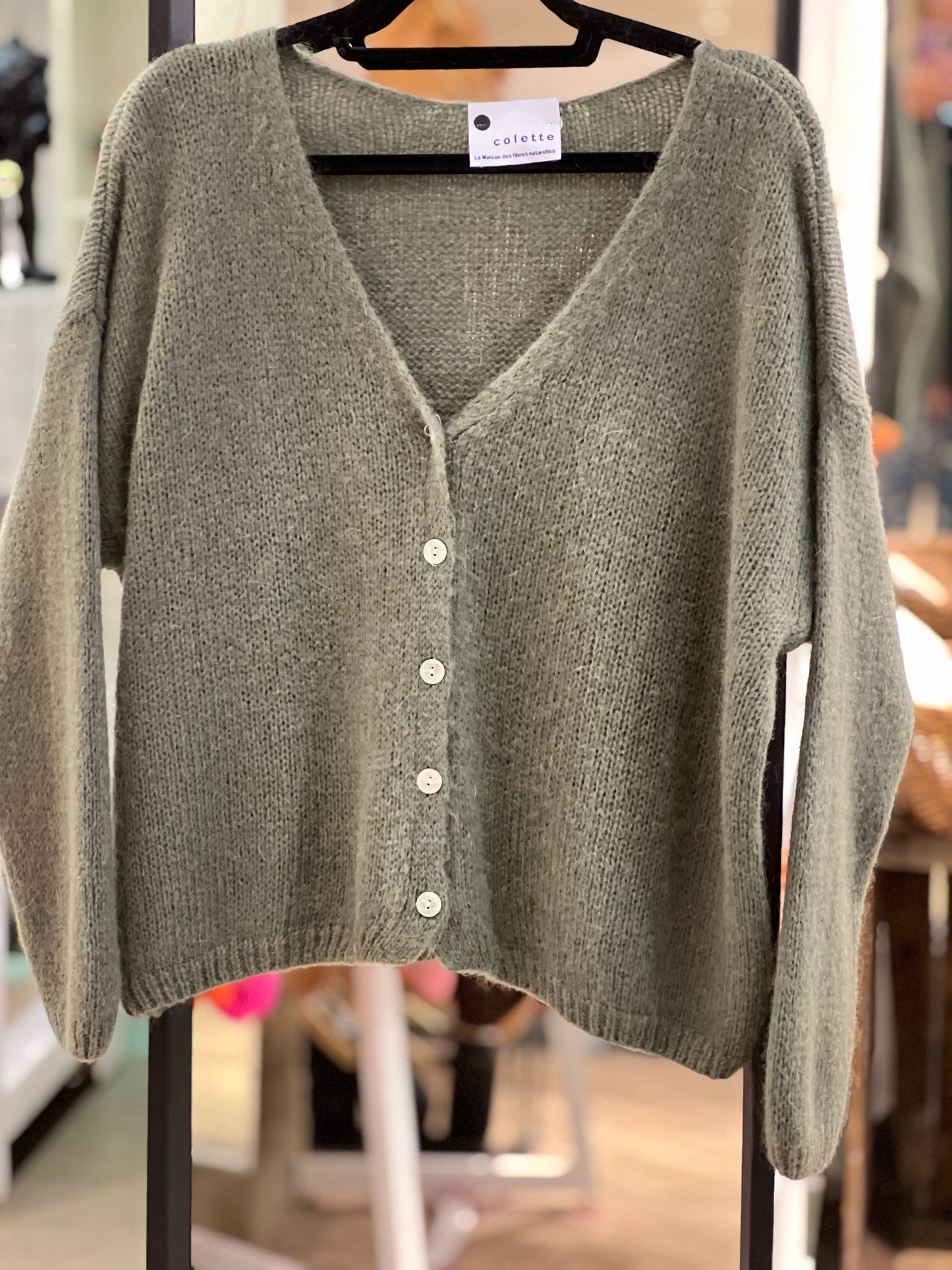 Mohair Blend Cardigan