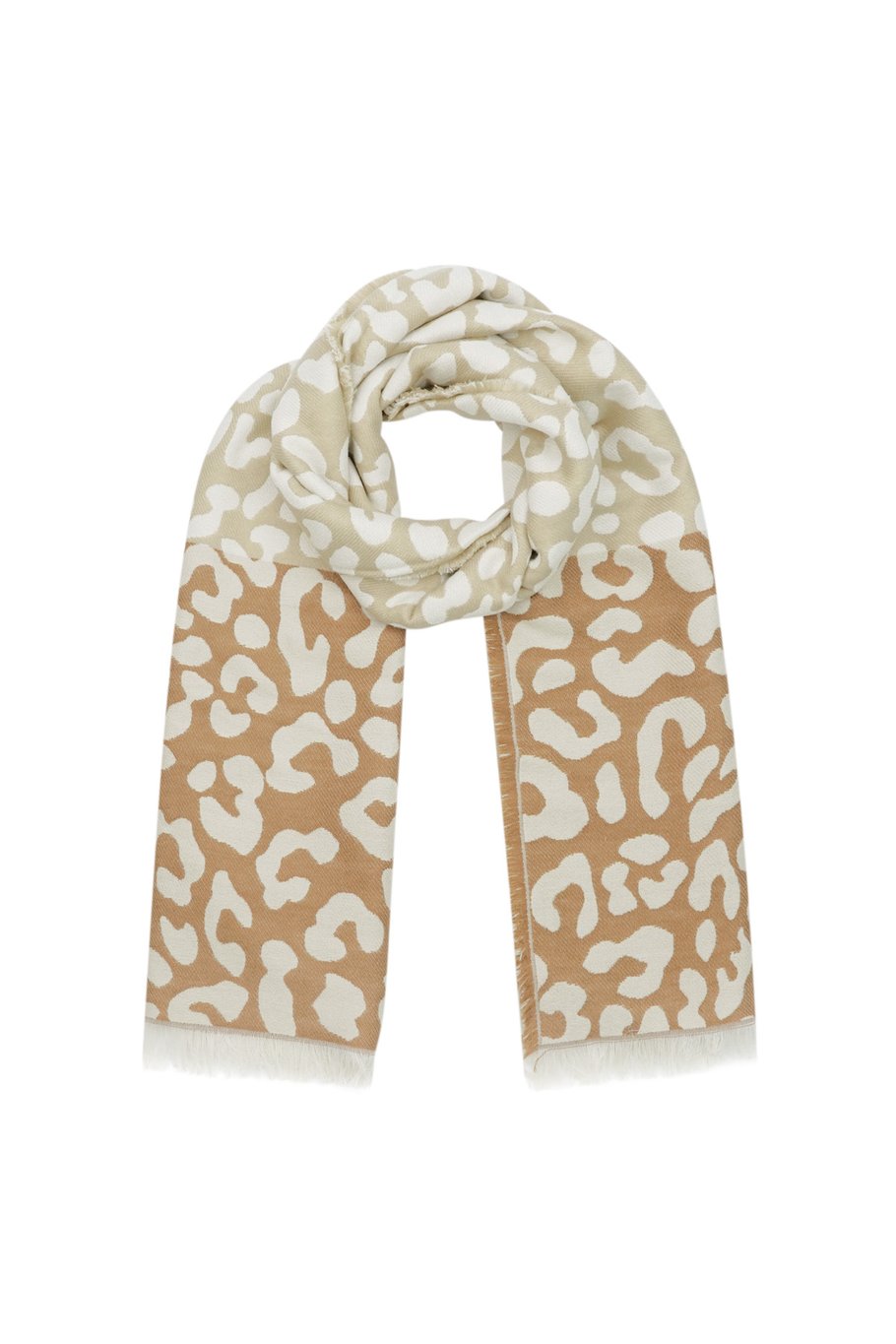 Winter Leopard Scarf