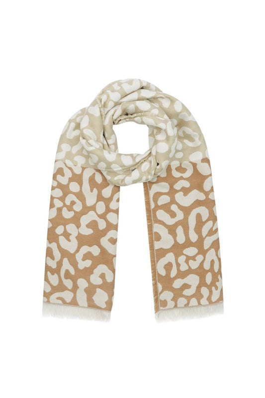 Winter Leopard Scarf