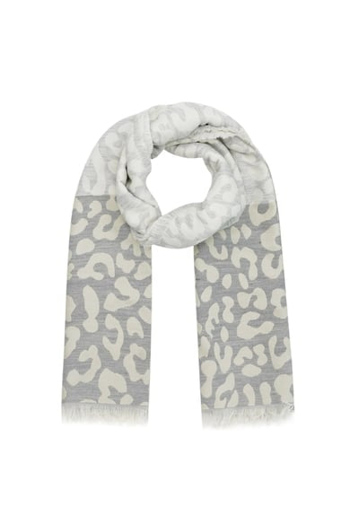 Winter Leopard Scarf